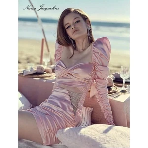 nana jacqueline bonnie silk mini dress in Rose Small - Picture 1 of 12