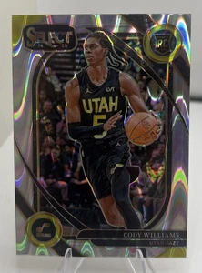 2024-25 Panini Select “GOLD WAVE””COURTSIDE”“RC” Cody Williams - Utah Jazz - Picture 1 of 2