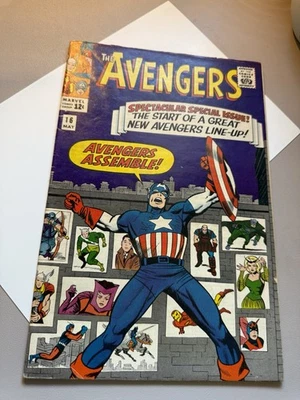 AVENGERS 16. 1965. First New Avengers Line-up. 6.0 F - Image 1 of 4