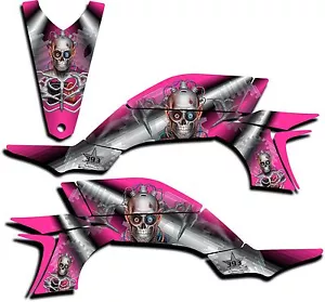 YAMAHA YFZ450 GRAPHICS DECAL KIT TURBO CHARGED YFZ 450 2003-2013 PINK - Picture 1 of 1