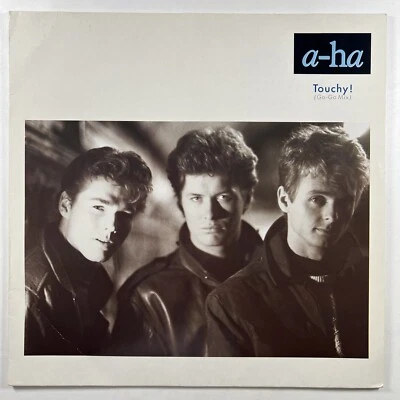 a-ha “Touchy! (Go-Go Mix) / Hurry Home LP/Warner Bros.1988 UK 12" Single (VG+) - Image 1 of 4
