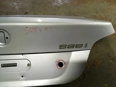 BMW 2004 525i E60 maletero trasero escotilla cubierta tapa puerta trasera elevador plateado Foto 1 de 4