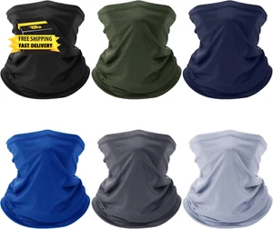 Paquete de 6 polainas para cuello para hombres mujeres Gator verano UV máscara antipolvo polainas para cuello de enfriamiento - Imagen 1 de 6