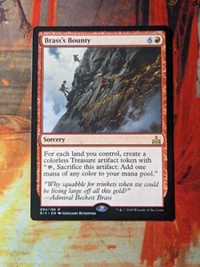 MTG Card: (1x) Brass's Bounty (Rivals of Ixalan) - Picture 1 of 1