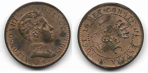 ALFONSO XIII CENTIMO 1906 SLV BONITA D BRILLO ORIGINAL - Imagen 1 de 1