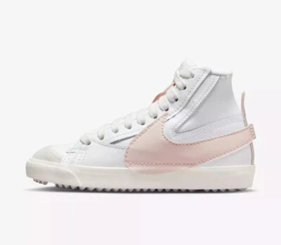 Nike Blazer Mid '77 Jumbo Blanco Rosa Informal Tenis DQ1471-101 Mujer Talla Foto 1 de 4
