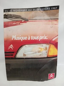 CITROËN 1987 - Brochure autoradios publicité catalogue AX BX CX C15 C25 C35 Visa - Picture 1 of 3