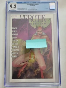 VEROTIK ILUSTRATED #3 CGC 9.2 GRADUADO 1998 DANZIG VARIANTE RARA CUBIERTA MILO MANARA - Imagen 1 de 2