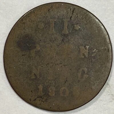 1805 Bavaria German States 2 Pfennig Good G Coin #19792 - Image 1 of 3