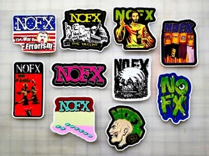 NOFX Alt Punk Sticker Pack (10) Skate Ska Hardcore Melodic Punk - Picture 1 of 1