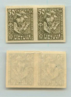 Lituania 🇱🇹 1921 SC 102a par imperfecto como nuevo. e1507 Foto 1 de 2