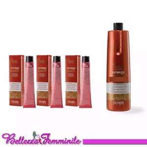 Colore in crema tinta capelli senza ammoniaca 100mlx3 + ossigeno 1000ml Synergy - Foto 1 di 58