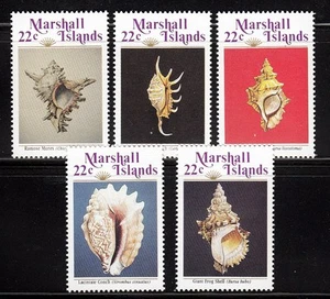 101871/ Marshall Islands 1986 - Mi 87/91 - Meeresschnecken - postfrisch - Picture 1 of 1