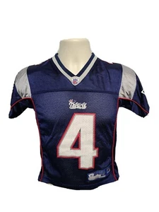 Reebok New England Patriots Adam Vinatieri #4 Kids Small Size 8 Blue Jersey - Picture 1 of 12