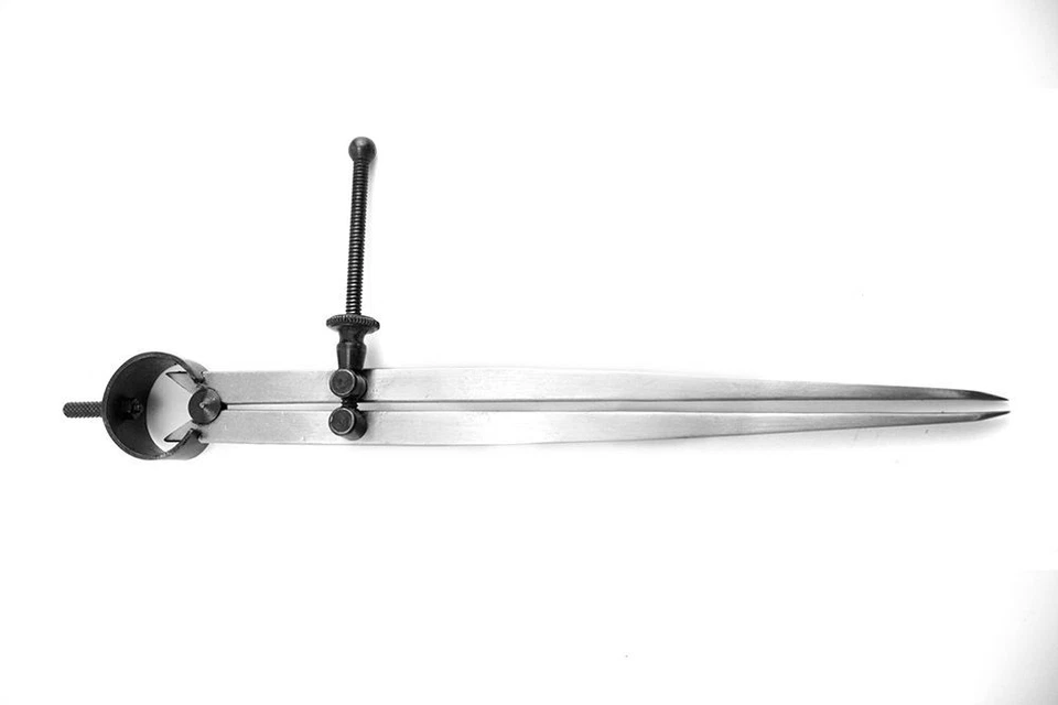 Point Divider, 8"- Spring Loaded Measuring Device, Hardened & Tempered - Image 1 of 1