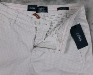 34 Heritage Nevada Straight Chino Shorts Men’s W34 (36 true) Oyster Fancy Print - Picture 1 of 12