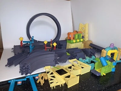 CHUGGINGTON DIE CAST TRAINING YARD TRAIN TRACKS LARGE LOT - Image 1 of 4