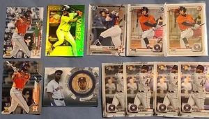 2020 Yordan Alvarez Jeremy Pena Rookie Lot of 16 Bowman Chrome Topps Holiday etc - Picture 1 of 11