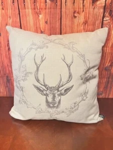 Deer Head Decorative Throw Pillow By Splashworks  elegant accent rustic style - Picture 1 of 5