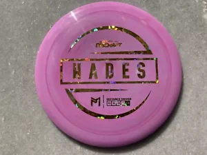 Paul McBeth ESP Hades-Swirly Pink w Gold Holographic Flowers Foil - Picture 1 of 8