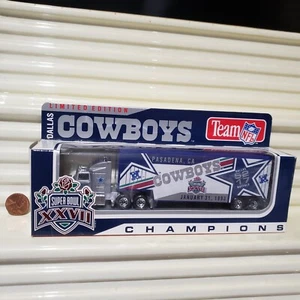 Matchbox 1993 SUPER BOWL XXVII (27) DALLAS/BUFFALO Transporter Nu in C9 Mint Box - Picture 1 of 5