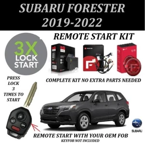 Remote Starter Kit for SUBARU FORESTER 2019-2022 KEY START Plug & Play 3X Lock - Picture 1 of 4
