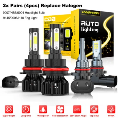 Faros antiniebla altos/bajos LED blancos para Mazda B3000 B4000 2000-2008 Foto 1 de 4