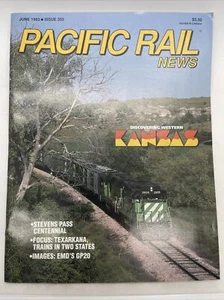 Pacific Rail News 355 Kansas Stevens Pass Texarkana EMD GP20 Santa Fe Hanford Ca - Picture 1 of 5