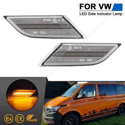 2 frecce laterali a LED per VW T6.1 Transporter VI BJ dal 2020-2023 vetro trasparente - Immagine 1 di 4