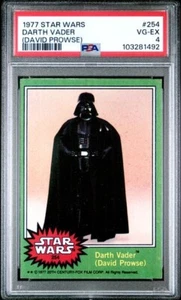 Tarjeta verde 254 1977 Star Wars David Prowse como Darth Vader clasificación difícil PSA 4 - Imagen 1 de 2