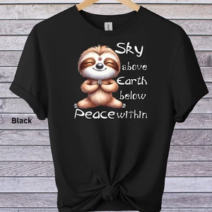 Lustiges Yoga T-Shirt Grafikdruck T-Shirt Unisex Neuheit T-Shirt weicher Stil - Bild 1 von 19