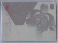 2013-14 PANINI ROOKIE ANTHOLOGY MAGENTA PRINTING PLATE VLADIMIR TARASENKO RC 1/1