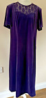 Vintage Women's Velvet Valour Dress Size 12-14 Eastex