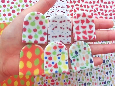 Fruit Polymer Clay Image Transfer Sheet Paper | Apple Cherry Watermelon Lemon - image 1 of 4