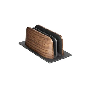 Double fixed bracket portable vertical Laptop Holder stand - Afbeelding 1 van 16