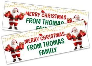 x2 Banner de Navidad Personalizado Fiesta de Navidad Casa Decoración Ocasión 562 - Imagen 1 de 5