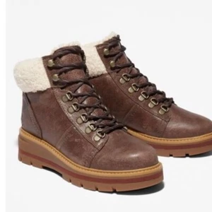 NEU Timberland Cervinia Valley Leder wasserdicht warm gefüttert Stiefel braun 6 - Bild 1 von 10