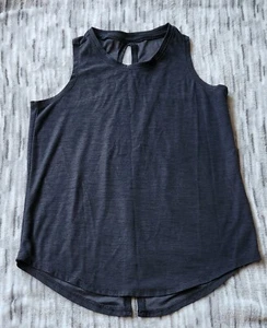 Old Navy Active Girls Charcoal Gray Open Back Tank Top Medium 8 - Picture 1 of 4