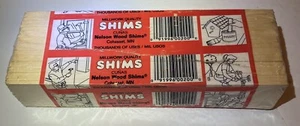 New - 14 Pack of Nelson Tapered Wood Shims - 1 3/8" Wide x 8" Long - Picture 1 of 3