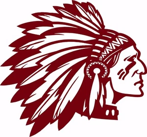 Native American Indian Face Headdress Car Truck Window Vinyl Decal Sticker - Picture 1 of 2