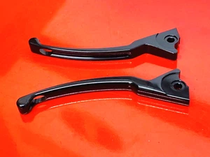 PALANCAS DEPORTIVAS IZQUIERDA Y DERECHA VESPA GTS GTL GTV NEGRO ANODIZADO CNC ALUMINIO - Imagen 1 de 5