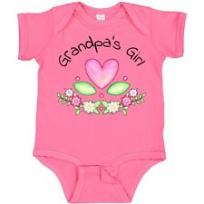 Inktastic Grandpa's Girl- Heart Flowers Baby Bodysuit Family Cute Grandpa New