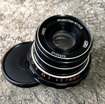 RUSSIA LENS Industar 61L/D USSR FED Zorki Leica RF Camera L39 m39 2,8/53 - Image 1 of 4