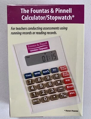 Heinemann The Fountas & Pinnell Calculator Stopwatch - Brand New Sealed - LLI - Image 1 of 4
