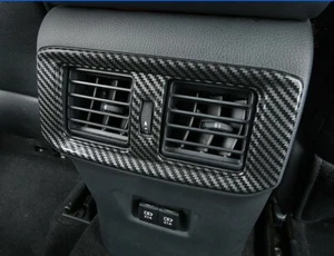 Rear Carbon Fiber Air Vent Outlet Steel Cover Frame For 2019-2023 Toyota RAV4 - Picture 1 of 5