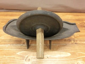 Japanese Antique Iron Yagen druggist's mortar Meiji era Phytotherapy Very good - Picture 1 of 7