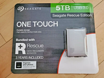 New Seagate One Touch 5TB External Portable Hard Drive USB 3.0 - Black Sealed - Image 1 of 4