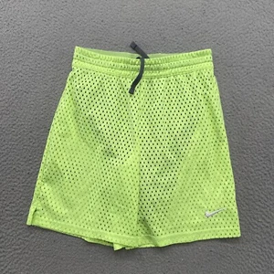 NIKE GIRL'S DRI FIT RUNNING TRAINING SHORTS 830547 Size Large Neon Green - Picture 1 of 12