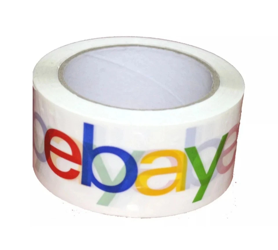 1 Roll 2" x 75 yds Official eBay Branded Packaging Packing Tape Colorful Logo - Image 1 of 1