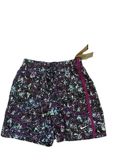 Nike Kids XL Training Shorts Purple Marble Print Standard Fit Athletic Gym - Picture 1 of 7